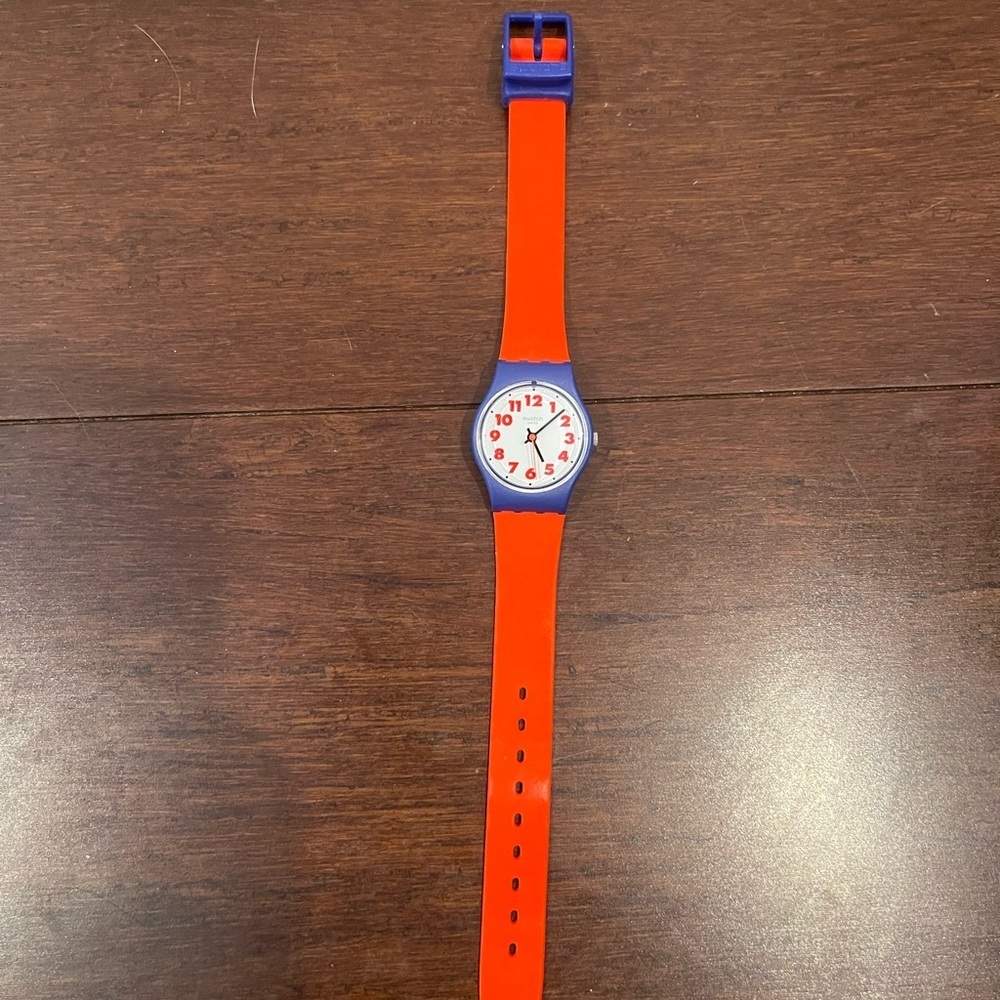 guc swatch waswola Colorful Watch - Red and Blue rare sold out